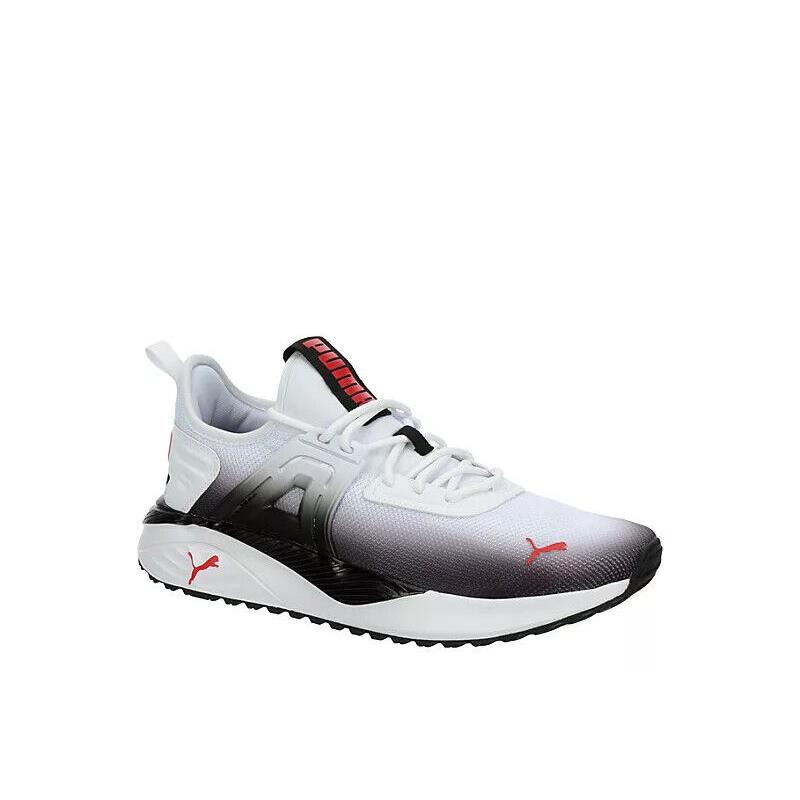 Puma Pacer Future Street Sneakers Men`s Athletic Running Low Top Training Shoes White/Red Logo
