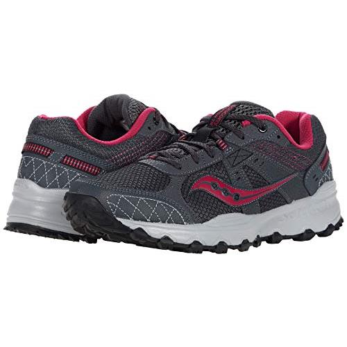 Saucony Women`s Grid Raptor Tr 2 Running Shoe - Choose Sz/col Charcoal/Pink