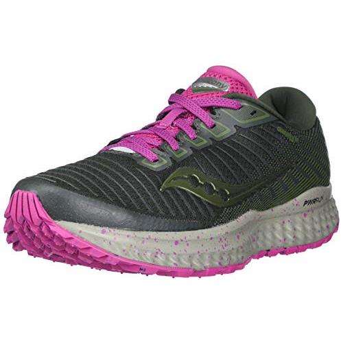 Saucony Women`s Guide 13 TR Trail Running Shoe - Choose Sz/col Pine/Fuchsia