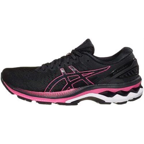 Asics Womens Gel Kayano 27 Running Shoe Black/pink Glo