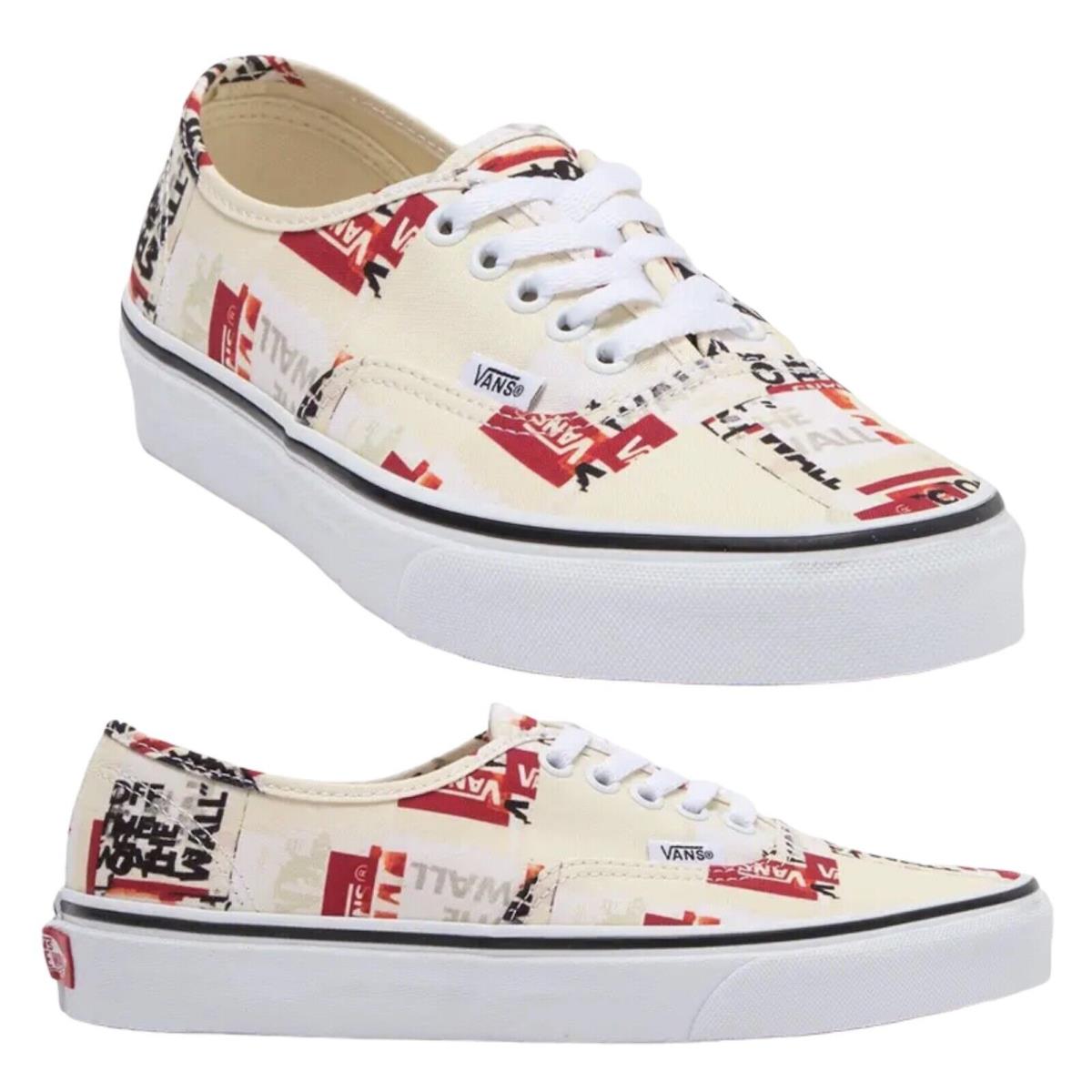 Vans Womens Size 7.5 Sneakers Shoes Packing Tape Shoe Lace Up Low Top