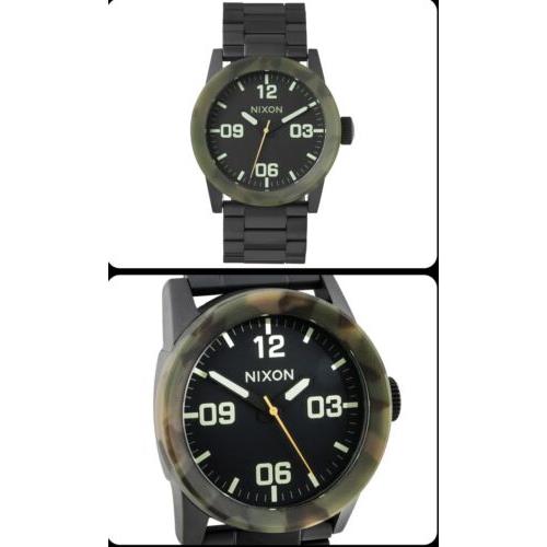 Nixon Quartz Analog Watch Private SS A84B Wristwatch