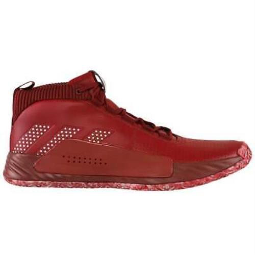 Adidas EE5431 Dame 5 Mens Basketball Sneakers Shoes Casual - Burgundy Red