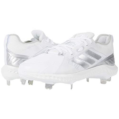 Adidas Women`s Fv9038 Baseball Shoe - Choose Sz/col Footwear White/Silver Metallic/Grey One