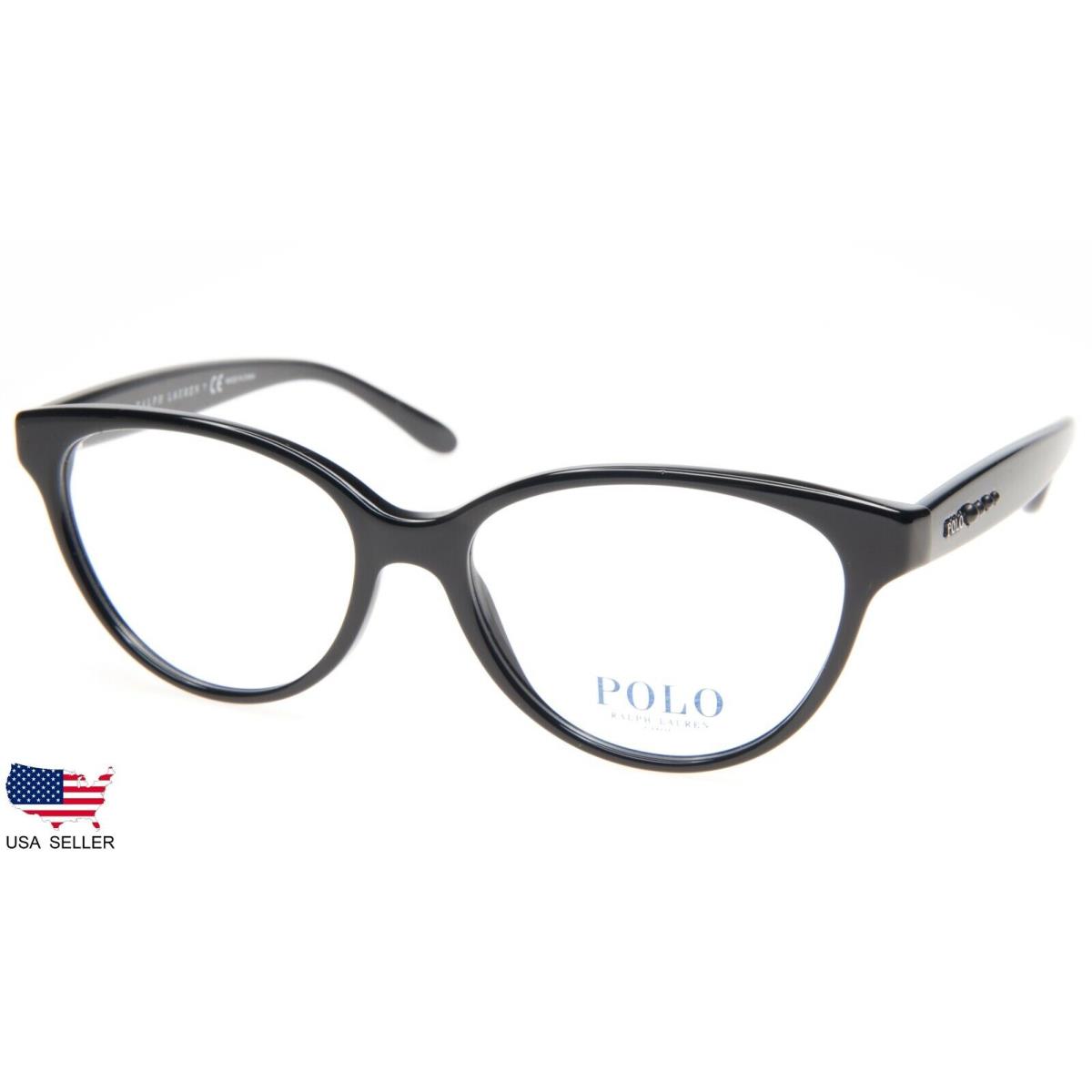 Polo Ralph Lauren PH 2196 5001 Shiny Black Eyeglasses Glasses 53-16-140 B41