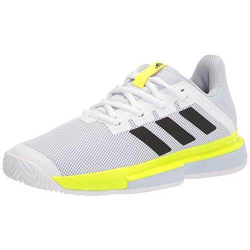 Adidas Women`s Solematch Bounce Tennis Shoe - Choose Sz/col White/Black/Solar Yellow