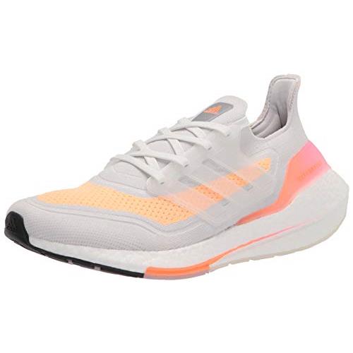 Adidas Women`s Ultraboost 21 Running Shoe - Choose Sz/col Crystal White/Crystal White/Acid Orange
