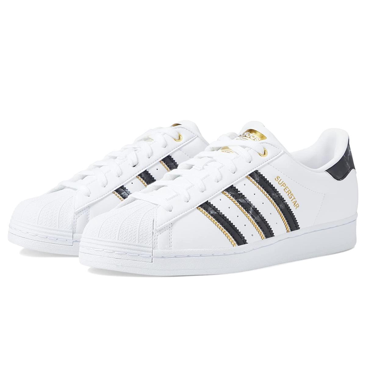 Woman`s Sneakers Athletic Shoes Adidas Originals Superstar W White/Black/Gold Metallic 1