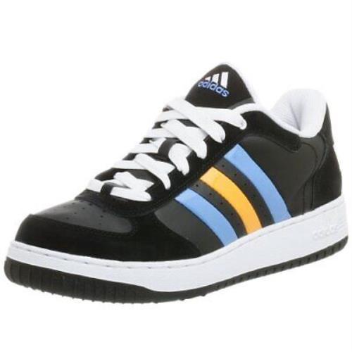 Adidas Men`s Btb Low Nba Nuggets Basketball Shoe Black/blue/gold