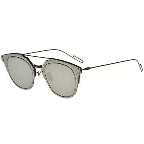 Dior COMPOSIT1.0 003/0T Sunglasses Matte Black Silver / Silver Mirror Lens