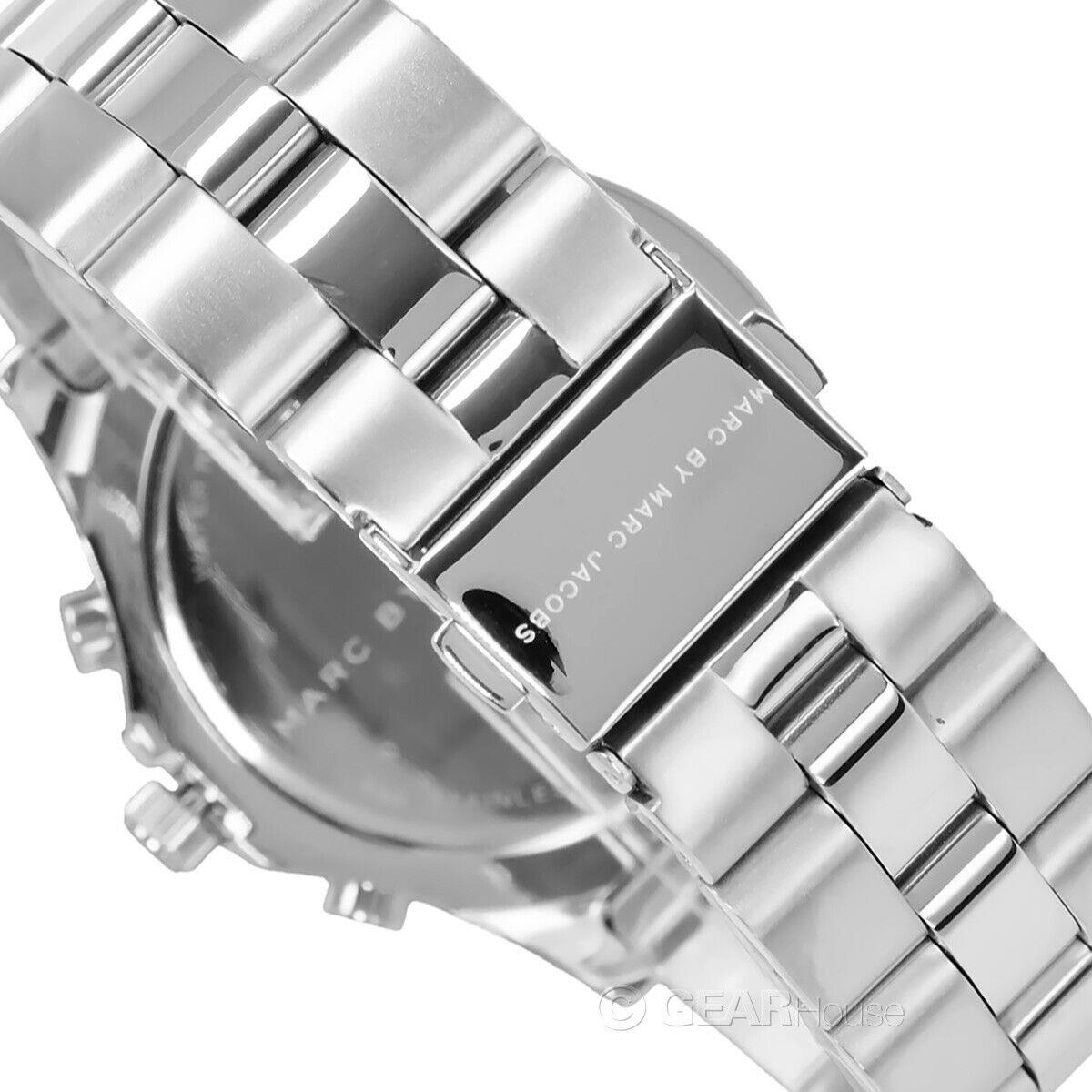 Marc Jacobs watch Marc Blade - Red Dial, Silver Band, Silver Bezel