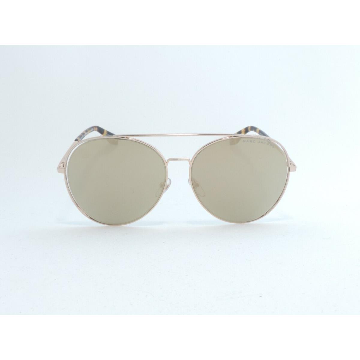 Marc Jacobs 328/F/S Aviator Sunglasses Yellow Havana Gray Ivory Mirror 60-15-14