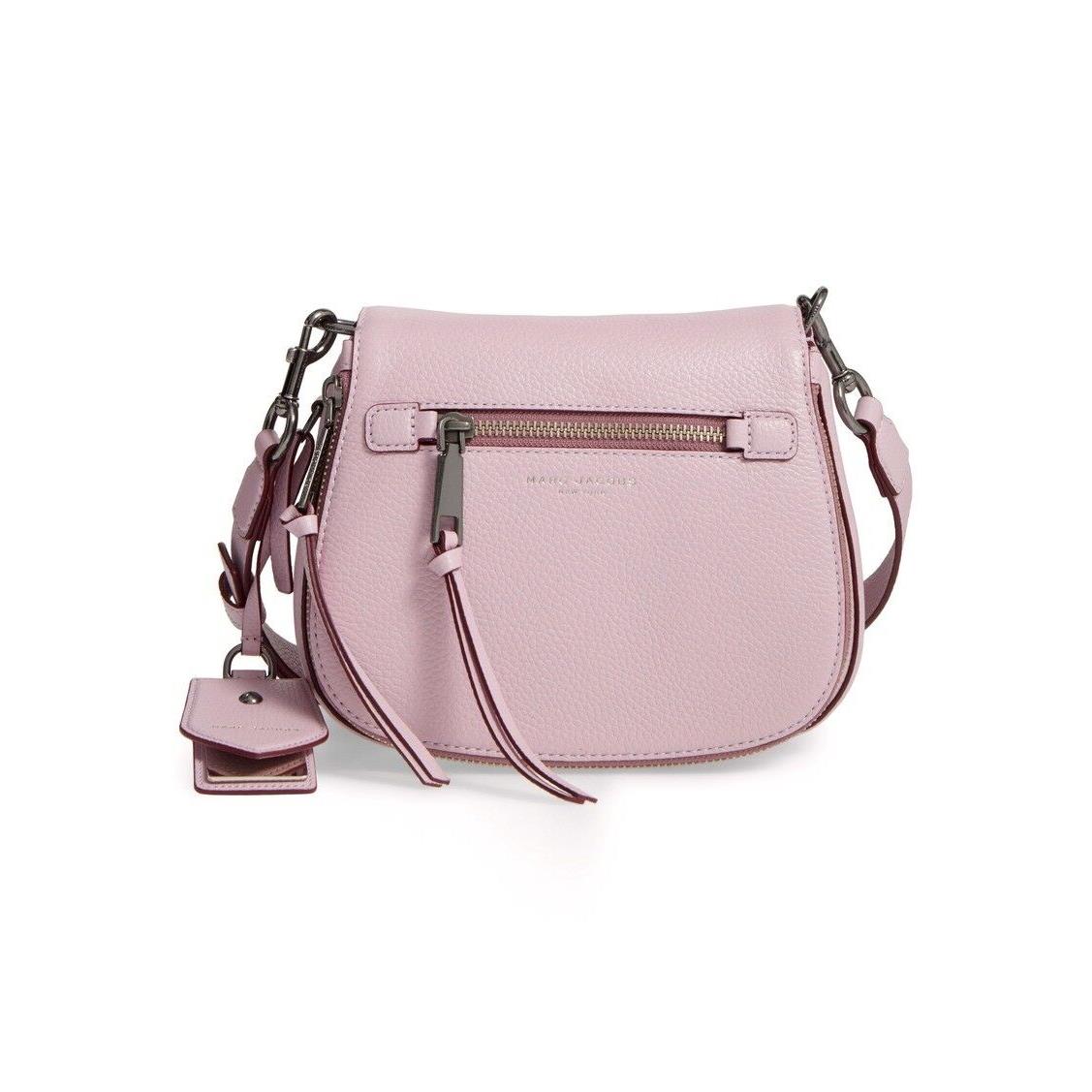 Marc Jacobs Small Recruit Nomad Pebbled Leather Crossbody Bag - Exterior: Purple