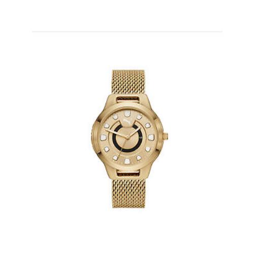 Puma Womens Reset P1008 Gold Stainless-steel Quartz Fashion Watch