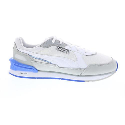Puma Mercedes Amg Petronas F1 Low Racer Mens White Motorsport Sneakers Shoes 12