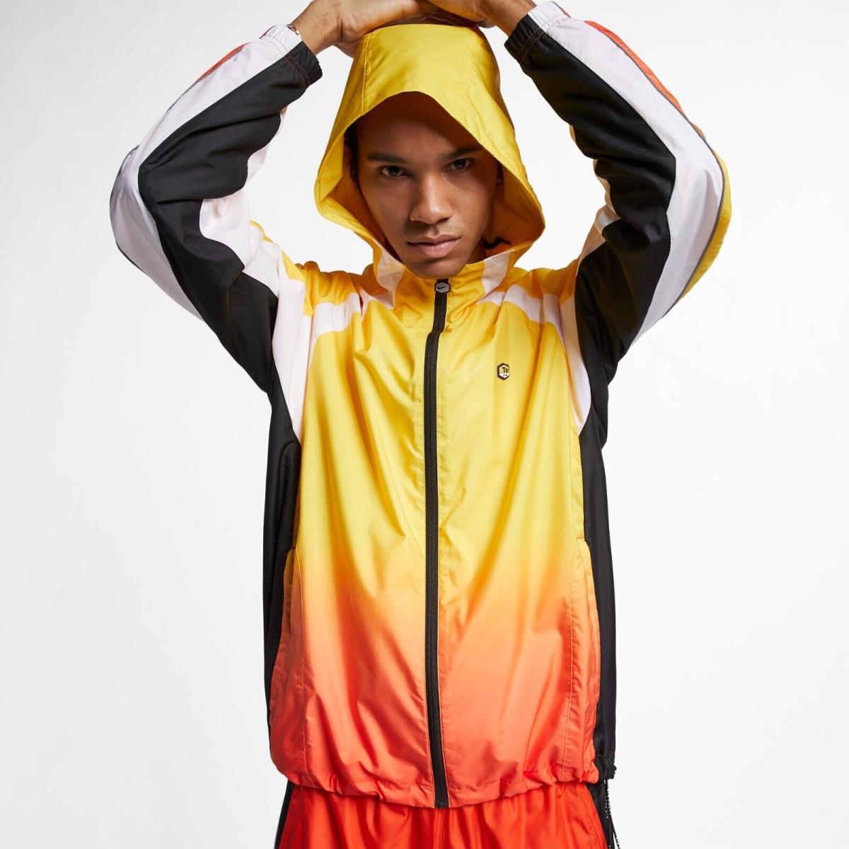 Nike Lab Collection Tn Men`s Hooded Track Jacket AR5793 Yellow