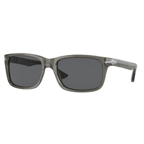 Persol 0PO3048S 1103B1 Transparent Grey/dark Grey Rectangle Men`s Sunglasses