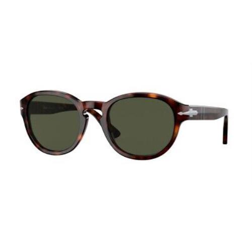 Persol PO3304S 24 31 Havana Green 53 mm Unisex Sunglasses