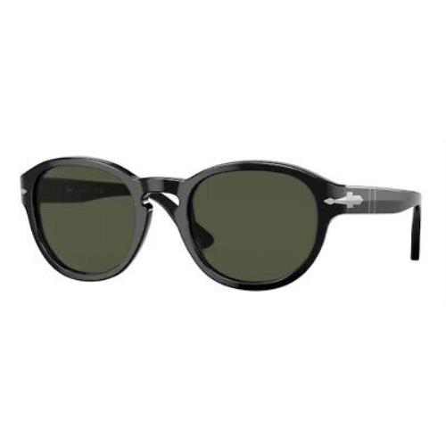 Persol PO3304S 95 31 Black Green 53 mm Unisex Sunglasses