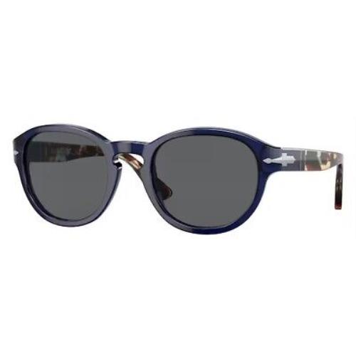 Persol PO3304S 1183B1 Opal Blue Dark Grey 50 mm Unisex Sunglasses