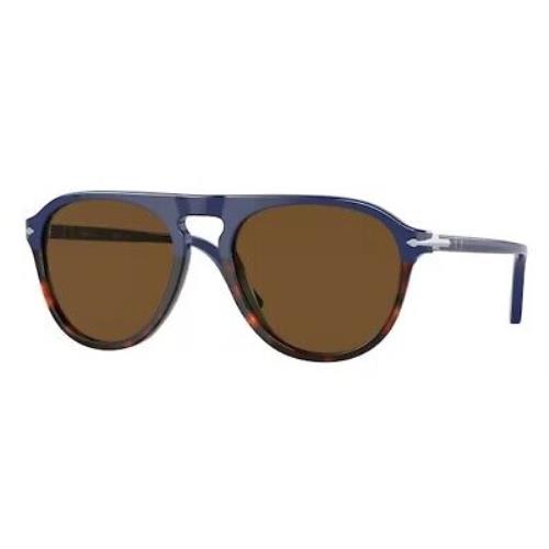 Persol PO3302S 117857 Blu Havana Brown Polarized 55 mm Unisex Sunglasses