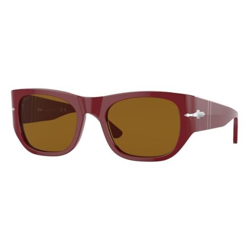 Persol 0PO3308S 117233 Bordeaux/brown Square Unisex Sunglasses