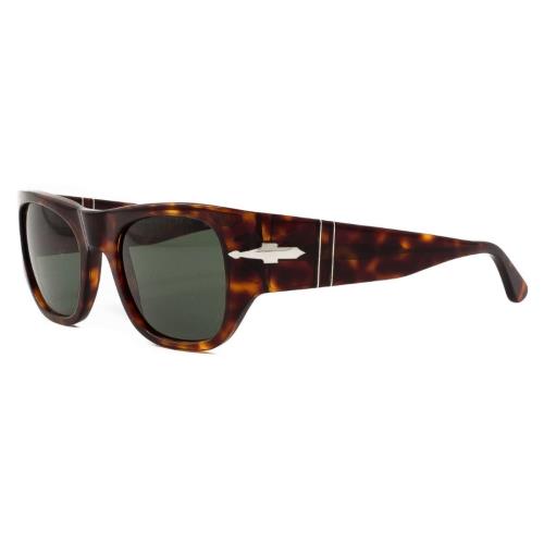 Persol PO3308S 24/31 51 Havana/green Square Unisex Sunglasses