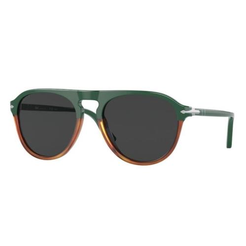 Persol 0PO3302S 117548 Green-havana Chiara/black Polarized Unisex Sunglasses - Frame: Green/Havana Chiara, Lens: Black