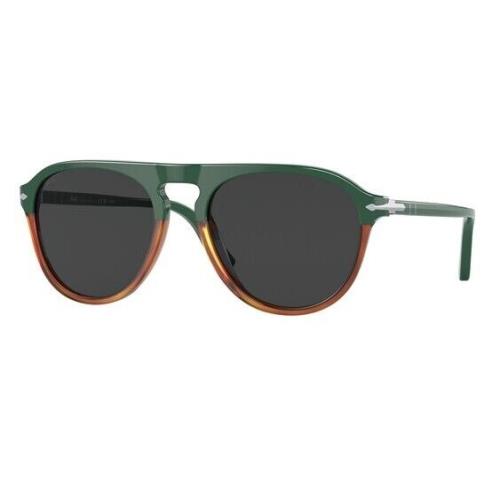 Persol PO3302S 117548 Green Havana Chiara Black Polarized 55 m Unisex Sunglasses