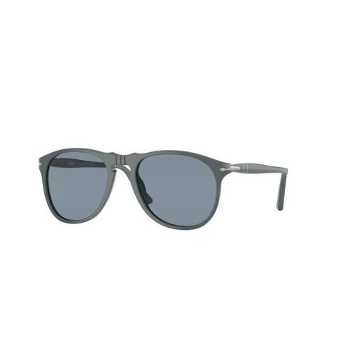 Persol PO9649S 117356 Full Grey Light Blue 55 mm Men`s Sunglasses