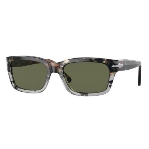 Persol PO3301S 115958 Brown Cut Grey Tort Green Polarized 57 mm Men`s Sunglasses