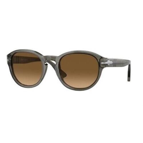 Persol PO3304S 1103M2 Grey Taupe Transpt Brown Polarized 53 mm Unisex Sunglasses