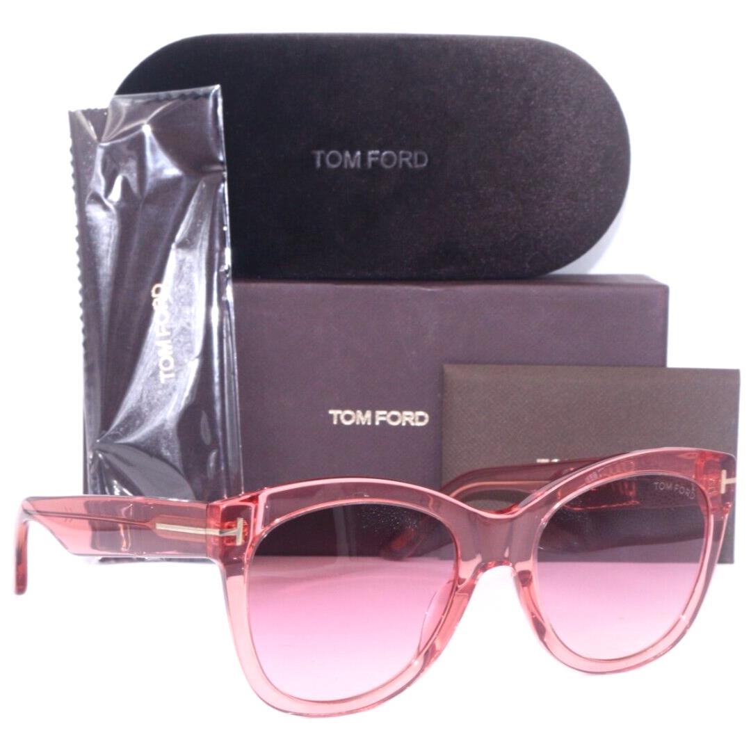 Tom Ford TF 870 74F Wallace Pink W/pink Gradient Lens Sunglasses 54-20