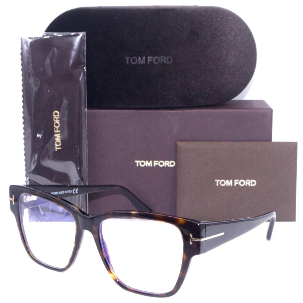 Tom Ford TF 5745-B 052 Polished Havana-gold Eyeglasses Frame 54-16