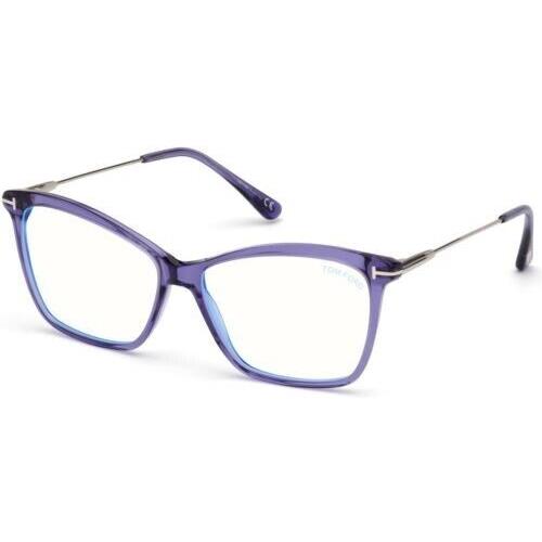 Tom Ford Eyeglasses Tom Ford TF 5687-B c.081 in Translucent Purple 56mm