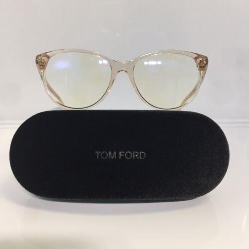 Tom Ford TF5544-B 072 Peach Acetate Plastic Woman Eyeglasses 53mm