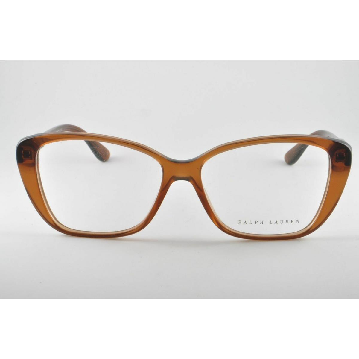 Ralph Lauren RL 6116 Light Brown 5477 Plastic Eyeglasses Frame 54-14-140 Cat Eye