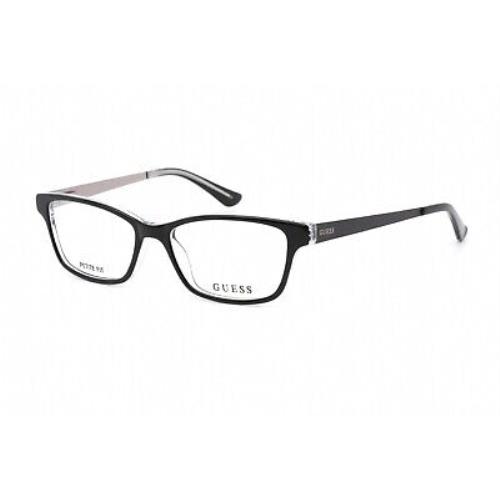Guess GU2538-003 Black Crystal Eyeglasses - Black Crystal Frame