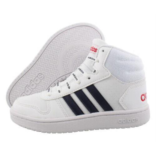 Adidas Hoops Mid 2.0 Boys Shoes Size 13 Color: White