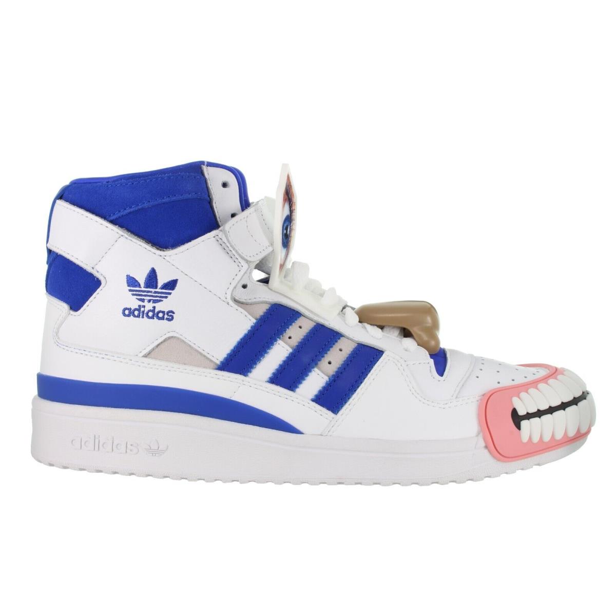 Adidas Men`s Kerwin Frost X Forum HI Humanchives White Shoes Size 9.5