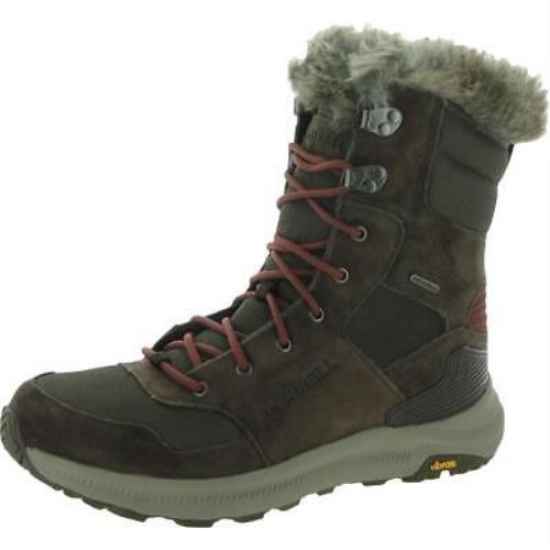 Merrell Womens Ontario Tall Waterproof Faux Fur Hiking Boots Shoes Bhfo 0403