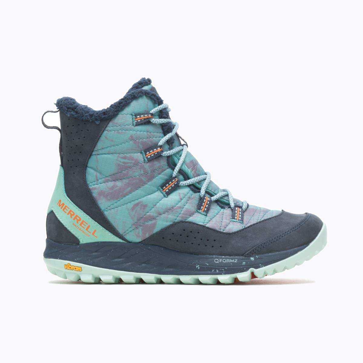 Merrell Women Antora Sneaker Boot Waterproof X See America Shoes Arctic