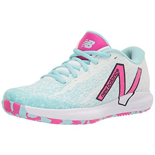 New Balance Women`s Fuelcell 996 V4 Hard Court Ten - Choose Sz/col White/Pink Glo/Glacier