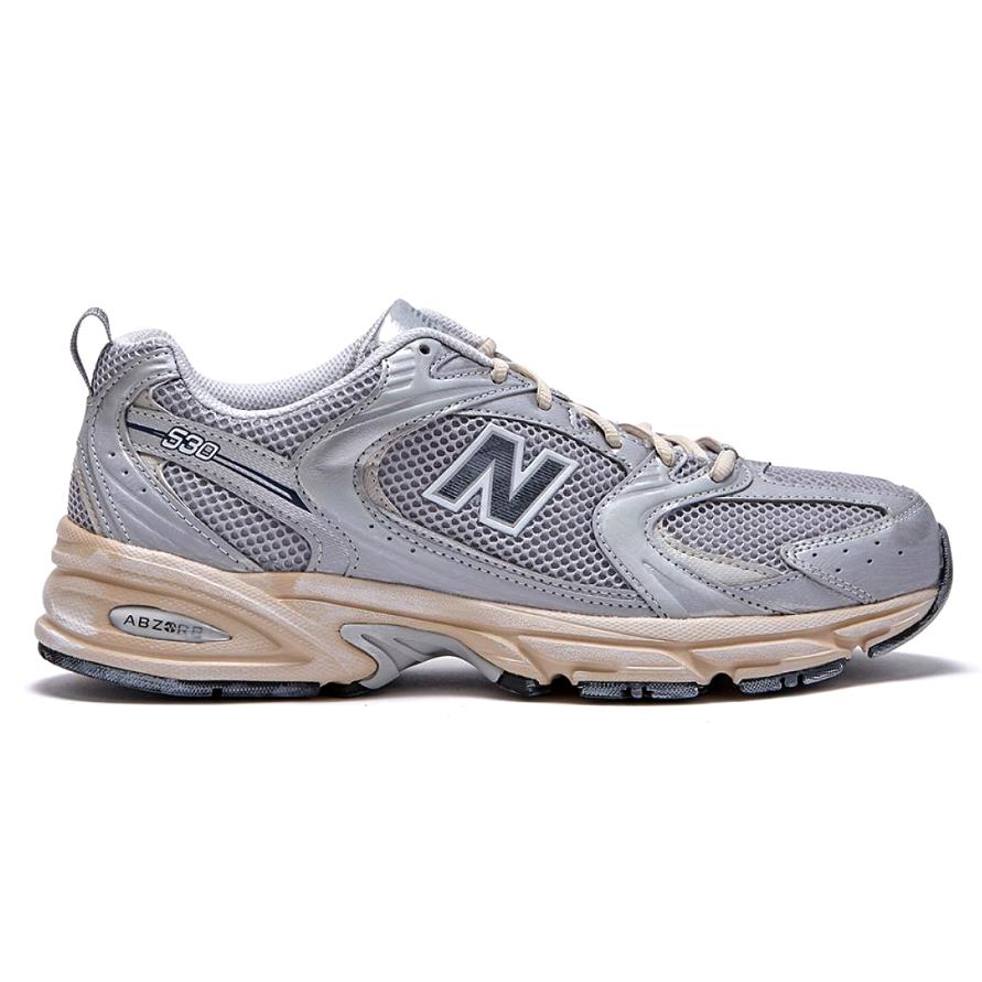 New Balance 530 Vintage Metallic Silver Running Shoes Sneakers MR530VS Sz 4-12