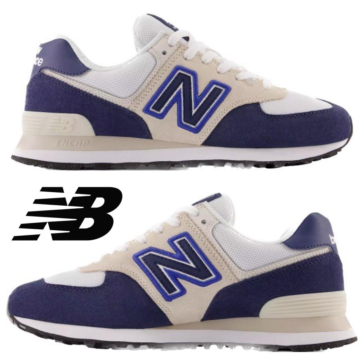 Balance 574 Men`s Sneakers Casual Shoes Running Premium Comfort Sport Blue