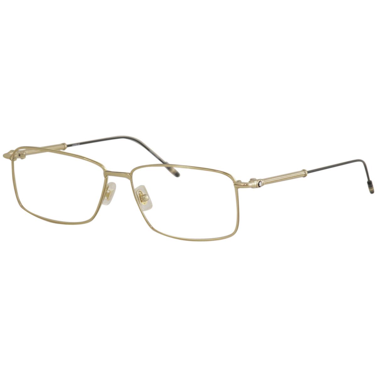 Montblanc Eyeglasses MB0039O 002 Gold Full Rim Frames 58MM Rx-able