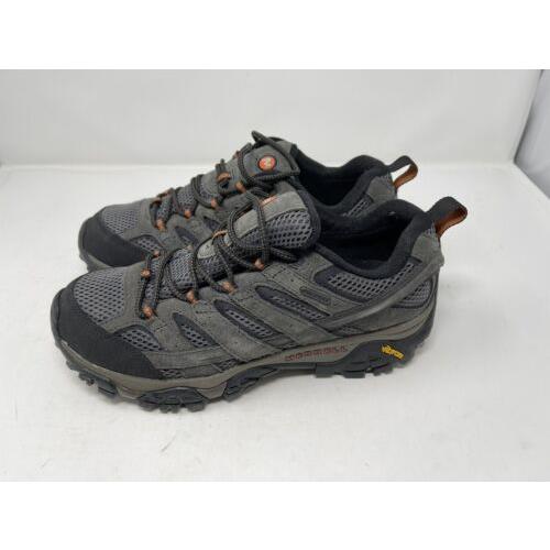 Merrell Men`s Moab 2 Hiking Shoe Black Gray Vibram Beluga Size 9.5 J06039
