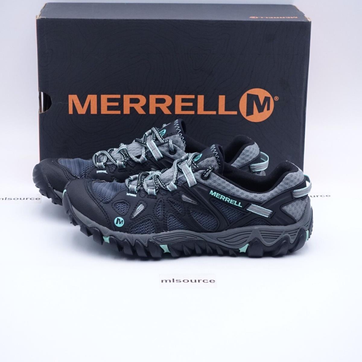 Size 9.5 Women`s Merrell All Out Blaze Aero Sport Hiking Water Shoe J65022 Black