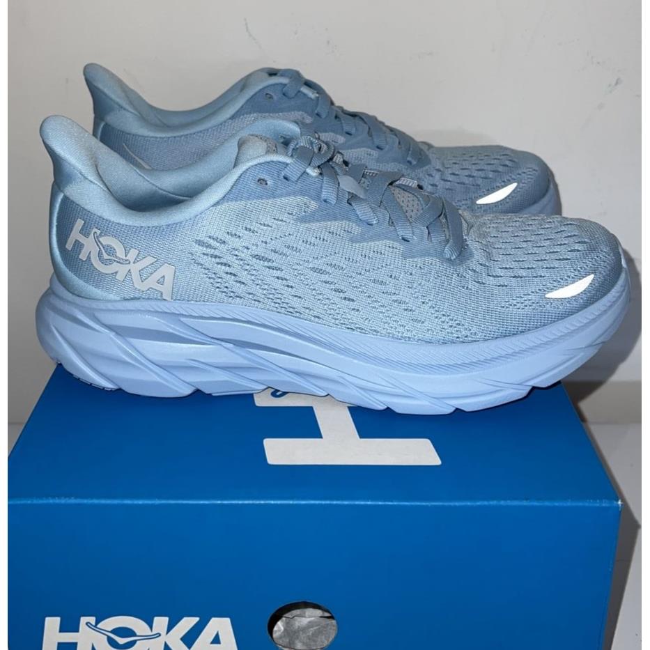 Hoka One One Clifton 8 Women`s Blue / Fog 1119394 Running Shoe Size 5.5 6