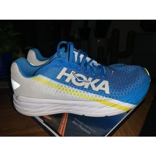 Hoka One One Rocket X Carbon Running Racing Shoe - Men`s 8.5 Blue